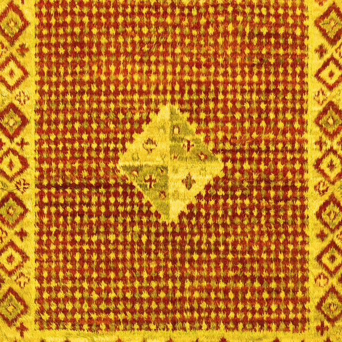 Abstract Yellow Modern Rug, abs2568yw