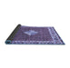 Sideview of Abstract Blue Modern Rug, abs2568blu