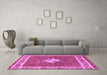 Machine Washable Abstract Purple Modern Area Rugs in a Living Room, wshabs2568pur