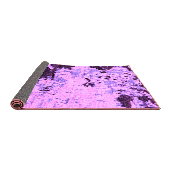 Sideview of Abstract Purple Modern Rug, abs2569pur