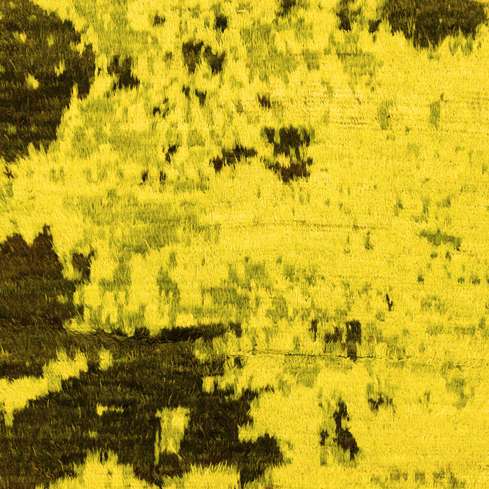 Machine Washable Abstract Yellow Modern Rug, wshabs2569yw