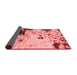 Abstract Red Modern Area Rugs