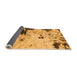 Sideview of Abstract Orange Modern Rug, abs2569org