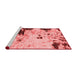 Modern Red Washable Rugs