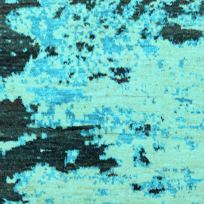 Square Abstract Light Blue Modern Rug, abs2569lblu