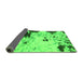 Sideview of Abstract Green Modern Rug, abs2569grn