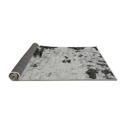Sideview of Abstract Gray Modern Rug, abs2569gry
