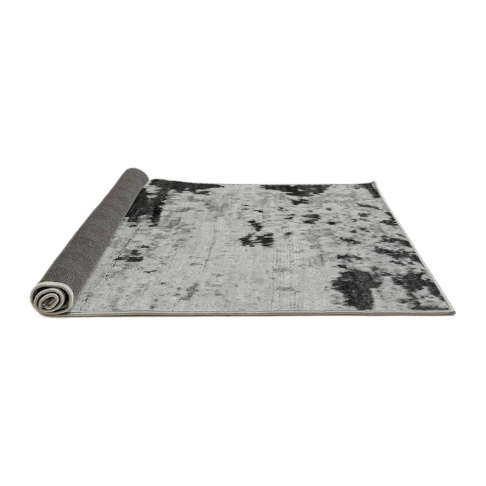 Sideview of Abstract Gray Modern Rug, abs2569gry