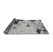 Sideview of Abstract Gray Modern Rug, abs2569gry