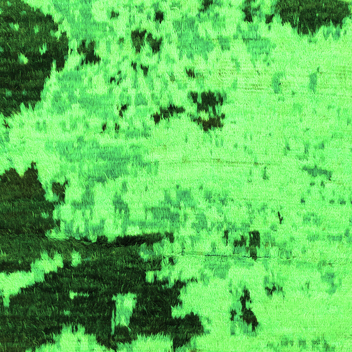 Machine Washable Abstract Green Modern Area Rugs, wshabs2569grn