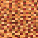 Square Checkered Orange Modern Rug, abs256org