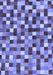Machine Washable Checkered Blue Modern Rug, wshabs256blu