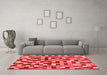 Modern Red Washable Rugs