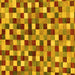 Square Checkered Yellow Modern Rug, abs256yw