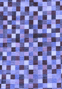 Checkered Blue Modern Rug, abs256blu