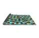 Sideview of Checkered Light Blue Modern Rug, abs256lblu