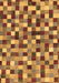 Machine Washable Checkered Brown Modern Rug, wshabs256brn