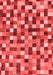 Checkered Red Modern Area Rugs