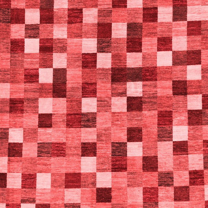 Checkered Red Modern Area Rugs