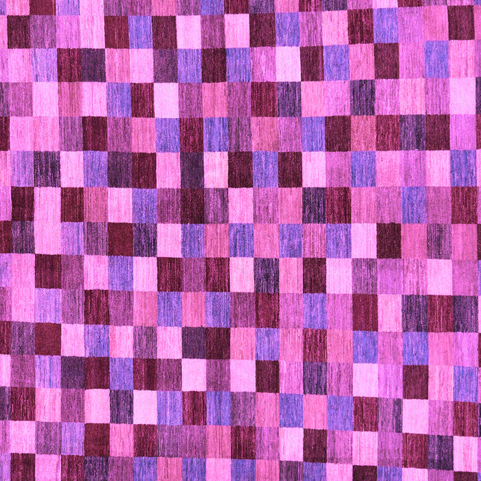 Square Checkered Purple Modern Rug, abs256pur