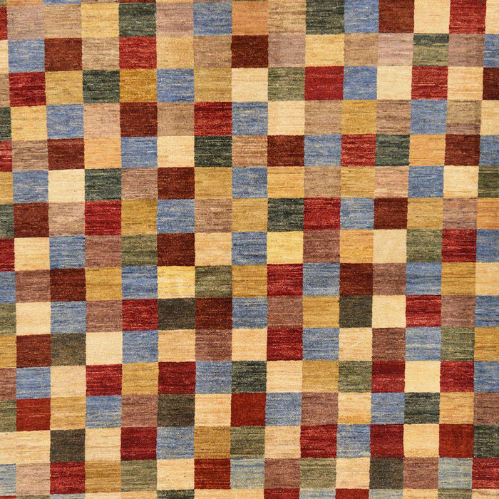 Machine Washable Abstract Metallic Gold Rug, wshabs256