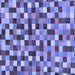 Square Checkered Blue Modern Rug, abs256blu