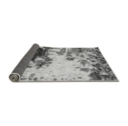 Sideview of Abstract Gray Modern Rug, abs2570gry