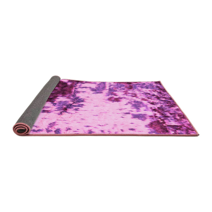 Sideview of Abstract Pink Modern Rug, abs2570pnk