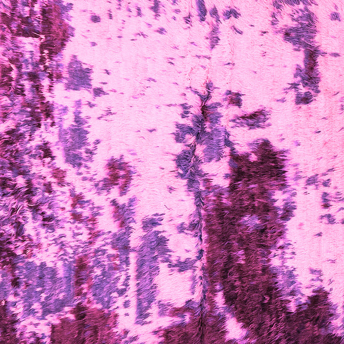 Square Machine Washable Abstract Pink Modern Rug, wshabs2570pnk