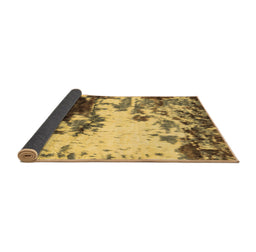 Sideview of Abstract Brown Modern Rug, abs2570brn