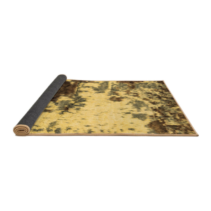 Sideview of Abstract Brown Modern Rug, abs2570brn