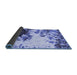 Sideview of Abstract Blue Modern Rug, abs2570blu