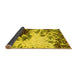 Sideview of Abstract Yellow Modern Rug, abs2570yw