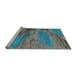 Sideview of Machine Washable Abstract Light Blue Modern Rug, wshabs2571lblu