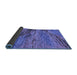 Sideview of Abstract Blue Modern Rug, abs2571blu