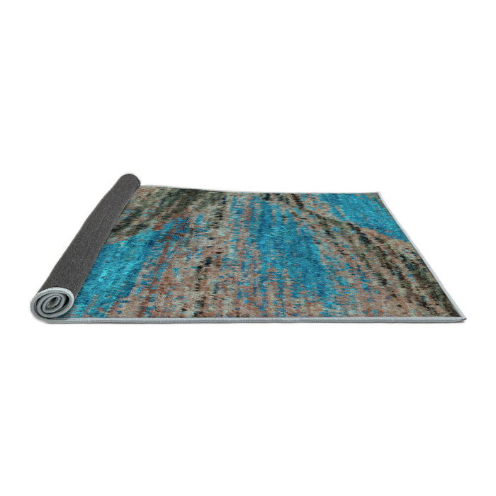 Sideview of Abstract Light Blue Modern Rug, abs2571lblu