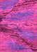Machine Washable Abstract Pink Modern Rug, wshabs2571pnk