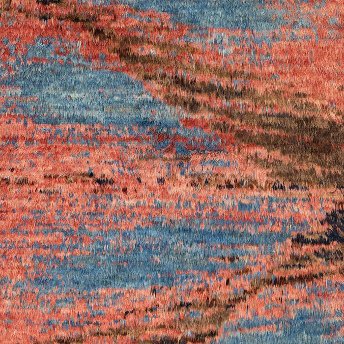 Machine Washable Abstract Rose Dust Purple Rug, wshabs2571