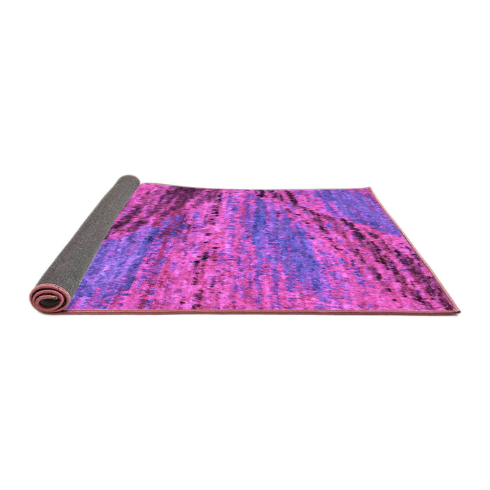 Sideview of Abstract Purple Modern Rug, abs2571pur