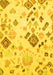 Machine Washable Abstract Yellow Modern Rug, wshabs2572yw