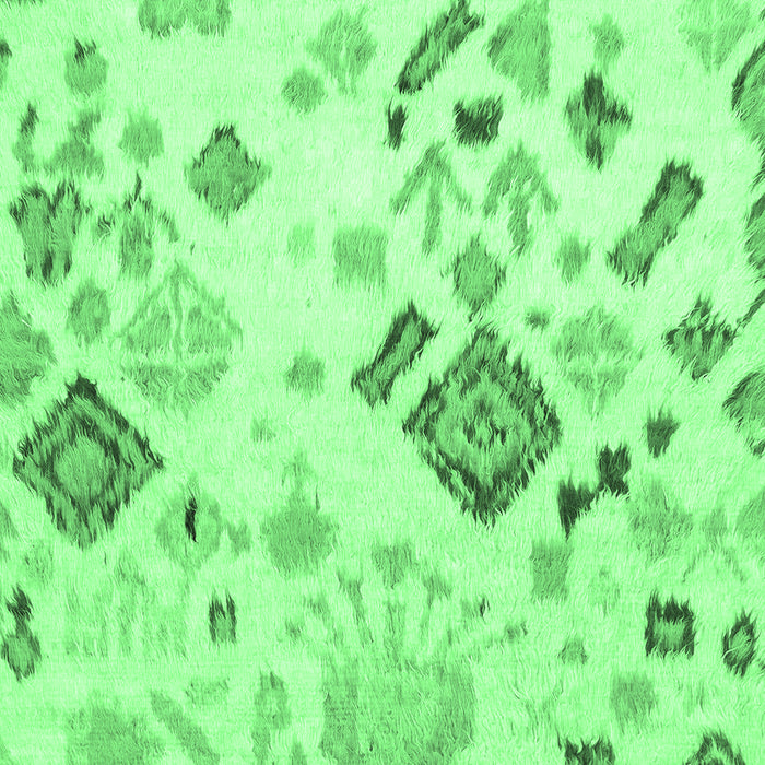 Machine Washable Abstract Emerald Green Modern Area Rugs, wshabs2572emgrn