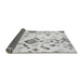 Sideview of Abstract Gray Modern Rug, abs2572gry