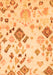 Abstract Orange Modern Rug, abs2572org