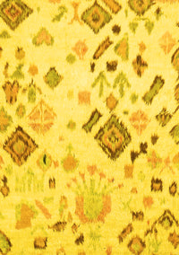 Abstract Yellow Modern Rug, abs2572yw