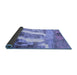 Sideview of Abstract Blue Modern Rug, abs2573blu