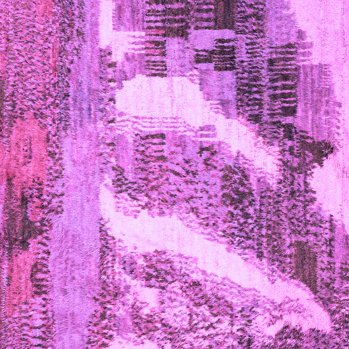 Square Machine Washable Abstract Purple Modern Area Rugs, wshabs2573pur