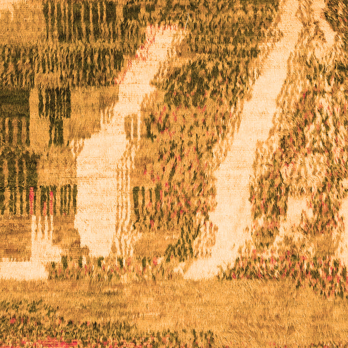 Machine Washable Abstract Orange Modern Area Rugs, wshabs2573org