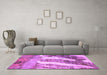 Machine Washable Abstract Purple Modern Area Rugs in a Living Room, wshabs2573pur