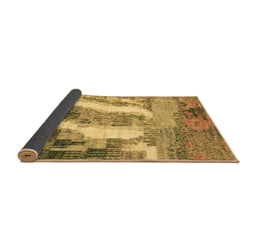 Sideview of Abstract Brown Modern Rug, abs2573brn