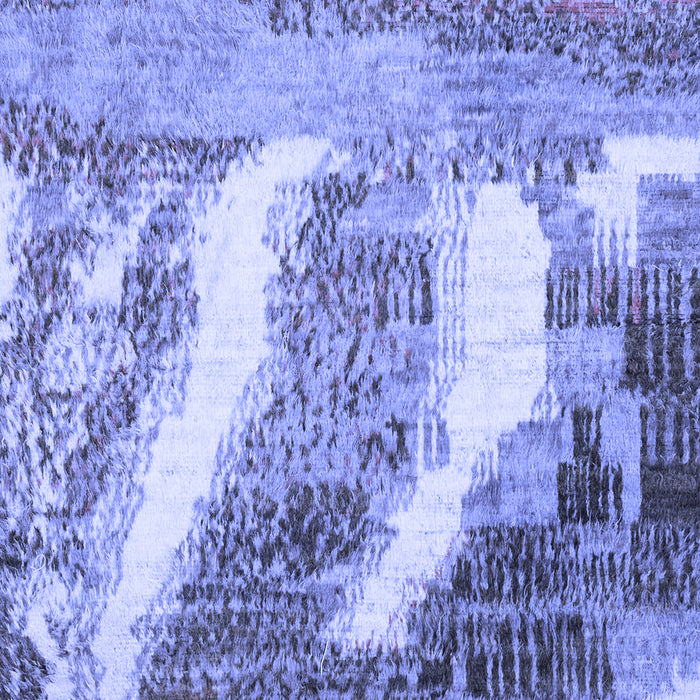 Machine Washable Abstract Blue Modern Rug, wshabs2573blu